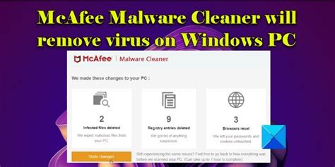 mcafee malware cleaner tool|How to Quickly Remove Malware in 2024 .